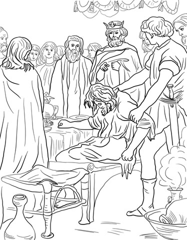 Parable Of The Wedding Feast Coloring Page